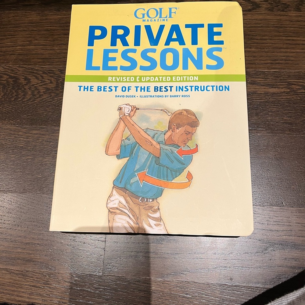 Golf magazine Private Lesson book . Brand new